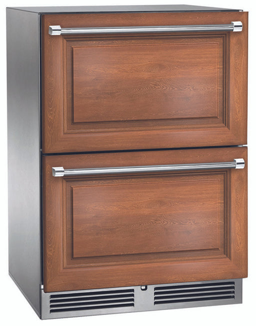 Perlick 24 Inch ADA Compliant Series Indoor Undercounter Freezer Panel Ready Drawers Brown