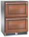Perlick 24 Inch ADA Compliant Series Indoor Undercounter Freezer Panel Ready Drawers Brown