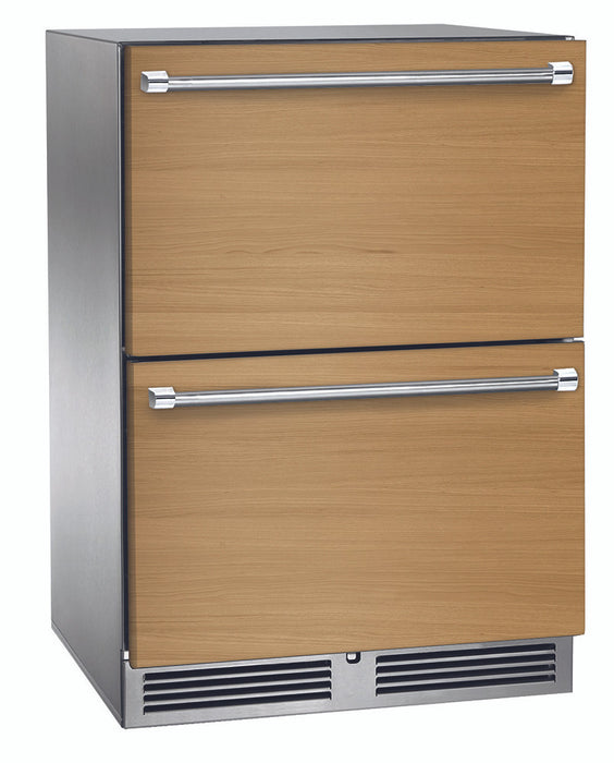 Perlick 24 Inch ADA Compliant Series Indoor Undercounter Freezer Panel Ready Drawers Main