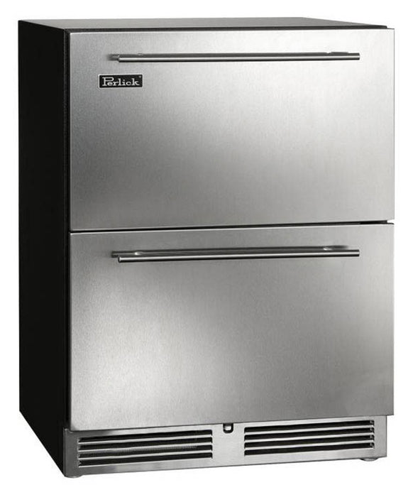 Perlick 24 Inch ADA Compliant Series Indoor Undercounter Freezer Stainless Steel Drawers Main