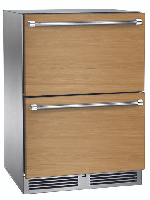 Perlick 24 Inch ADA Compliant Series Indoor Undercounter Refrigerator Panel Drawers Main