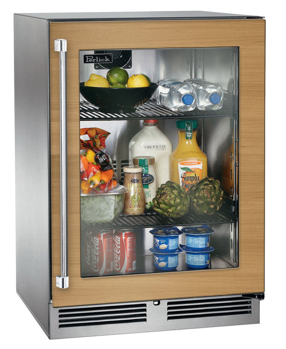 Perlick 24 Inch ADA Compliant Series Indoor Undercounter Refrigerator Panel Ready Glass Door Main