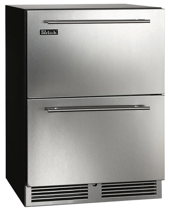 Perlick 24 Inch ADA Compliant Series Indoor Undercounter Refrigerator Stainless Steel Drawers Main