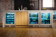 Perlick 24 Inch C-Series Indoor Undercounter Beverage Center Stainless Steel Glass Door Installed