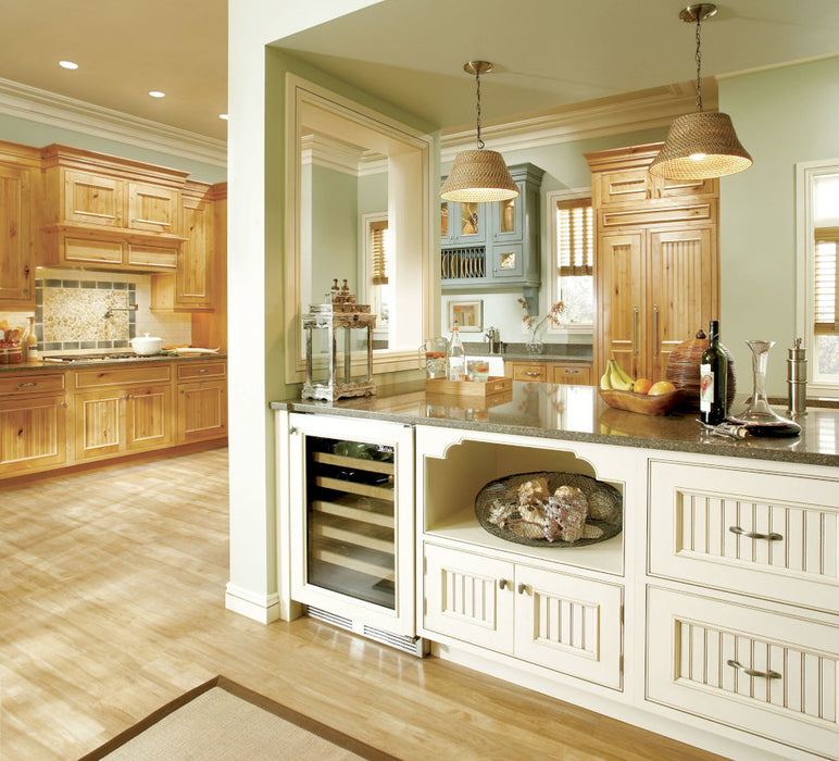 Perlick 24 Inch C-Series Indoor Undercounter Refrigerator Panel Ready Drawers Installed