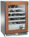 Perlick 24 Inch C-Series Indoor Undercounter Wine Reserver Panel Ready Glass Door Brown
