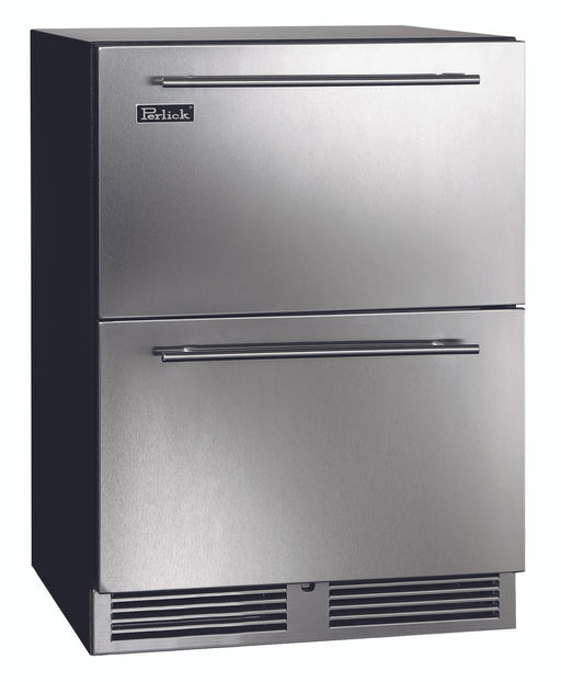 Perlick 24 Inch C-Series Outdoor Undercounter Refrigerator Stainless Steel Drawers Main