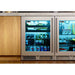 Perlick 24 Inch Signature Series 18" Shallow Depth Indoor Undercounter Beverage Center Stainless Steel Glass Door Installed