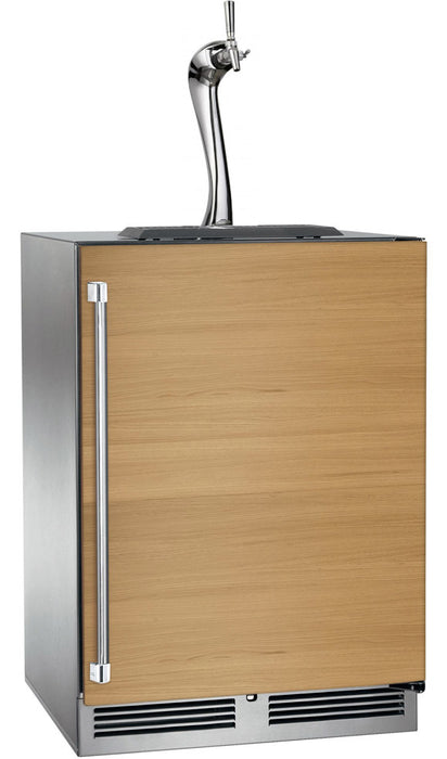 Perlick 24 Inch Signature Series Indoor Undercounter Adara Beer Dispenser Single Tap Panel Ready Solid Door Main