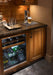 Perlick 24 Inch Signature Series Indoor Undercounter Dual Zone Refrigerator/Wine Reserver Panel Ready Glass Door Installed