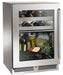 Perlick 24 Inch Signature Series Indoor Undercounter Dual Zone Refrigerator/Wine Reserver Stainless Steel Glass Door Main