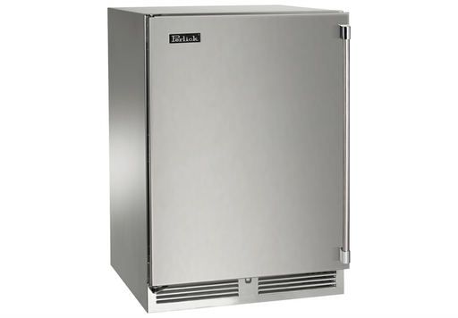 Perlick 24 Inch Signature Series Indoor Undercounter Freezer Stainless Steel Solid Door Main