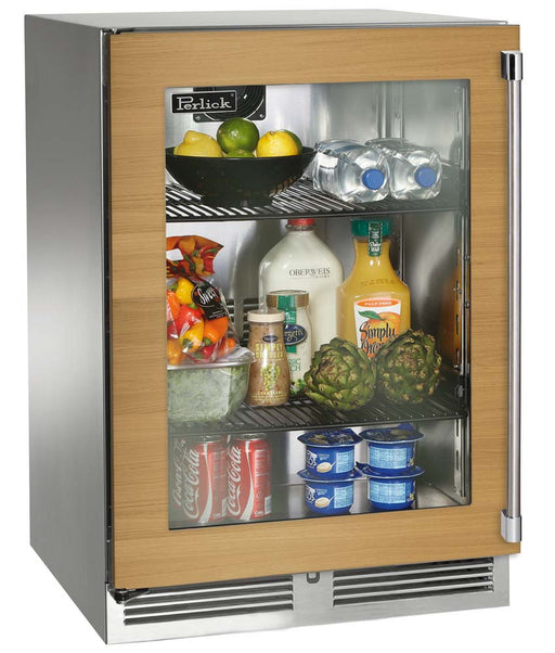 Perlick 24 Inch Signature Series Indoor Undercounter Refrigerator Panel Ready Glass Door Main