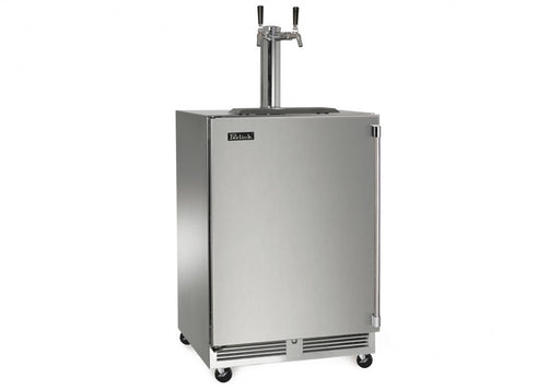 Perlick 24 Inch Signature Series Indoor Undercounter Stainless Steel Double Tap Mobile Wine Unit Main