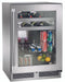 Perlick 24 Inch Signature Series Outdoor Undercounter Dual Zone Refrigerator/Wine Reserve Stainless Steel Glass Door Main