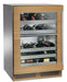 Perlick 24 Inch Signature Series Outdoor Undercounter Dual Zone Wine Reserver Panel Ready Glass Door Main