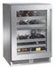 Perlick 24 Inch Signature Series Outdoor Undercounter Dual Zone Wine Reserver Stainless Steel Glass Door Main