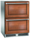 Perlick 24 Inch Signature Series Outdoor Undercounter Refrigerator Panel Ready Drawers Dark Brown