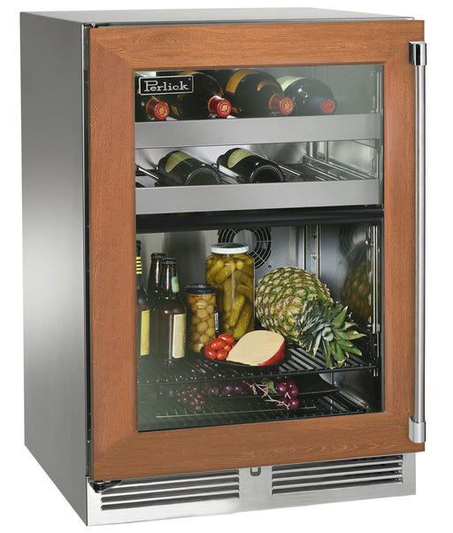 Perlick 24 Inch Signature Series Undercounter Outdoor Marine Grade Beverage Center Panel Ready Glass Door Main