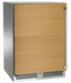 Perlick 24 Inch Signature Series Undercounter Outdoor Marine Grade Dual Zone Refrigerator/Wine Reserve Panel Ready Solid Door Light Wood