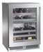 Perlick 24 Inch Signature Series Undercounter Outdoor Marine Grade Dual Zone Wine Reserve Stainless Steel Glass Door Main