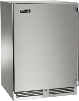 Perlick 24 Inch Signature Series Undercounter Outdoor Marine Grade Freezer Stainless Steel Solid Door Main