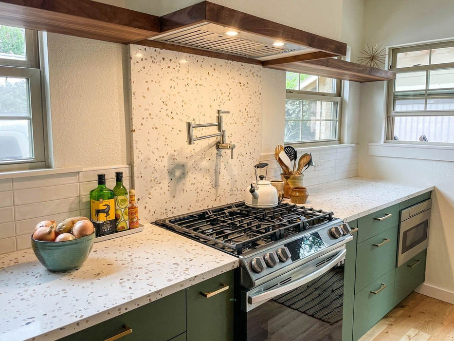 Proline 28 Inch PLFL UMOD 600 CFM Stainless Steel Range Hood Insert Installed