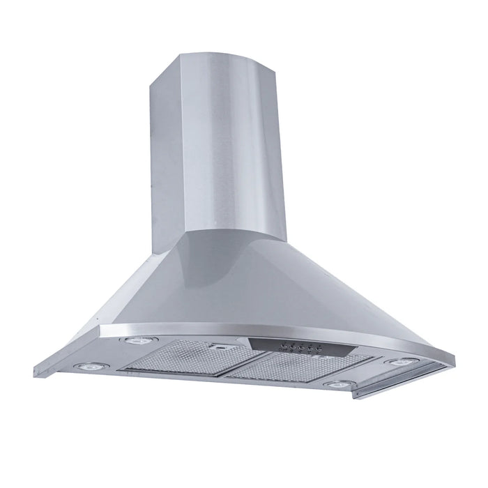 Proline 30 Inch PLFW Vector Wall Mounted 600 CFM Stainless Steel Range Hood Side