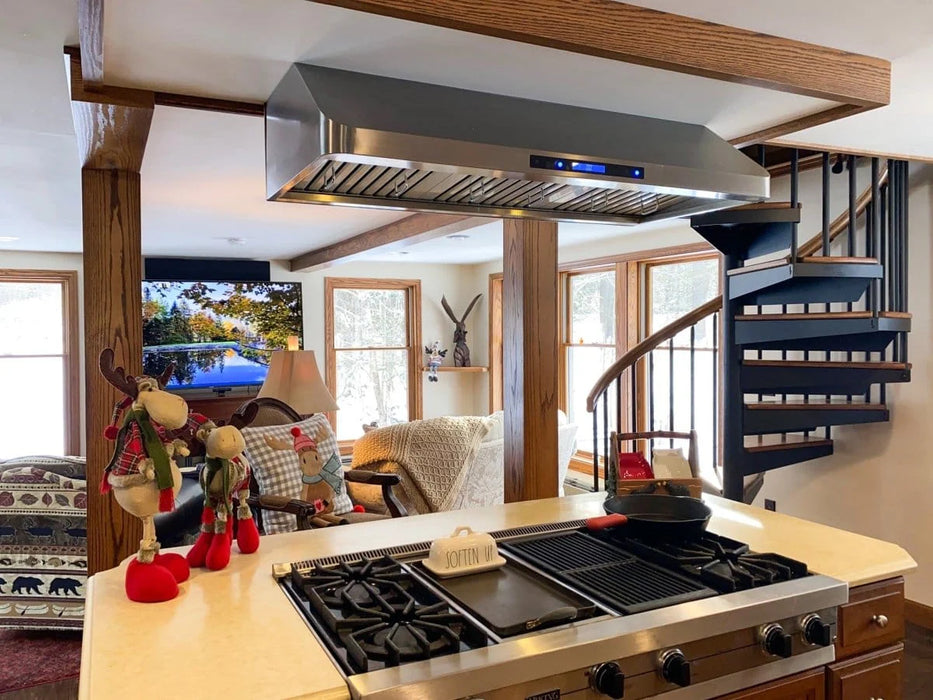 Proline 30 Inch PLJW 113 Undercabinet 900 CFM Stainless Steel Range Hood Installed