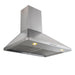 Proline 30 Inch PLJW 129 Wall Mounted 900 CFM Stainless Steel Range Hood Side