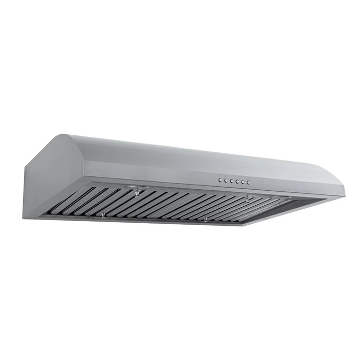 Proline 30 Inch PLJW 133 Undercabinet 900 CFM Stainless Steel Range Hood Side