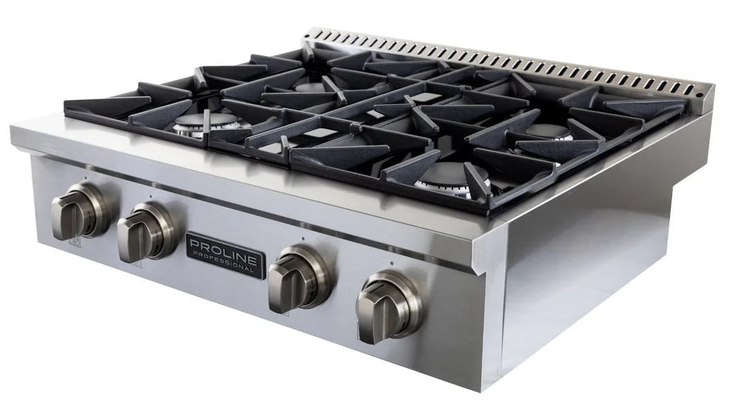 Proline 30 Inch PLST Series 15000 BTU Gas Range Top Side