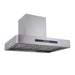 Proline 30 Inch PLSW 755RC Wall Mounted 550 CFM Stainless Steel Range Hood Side