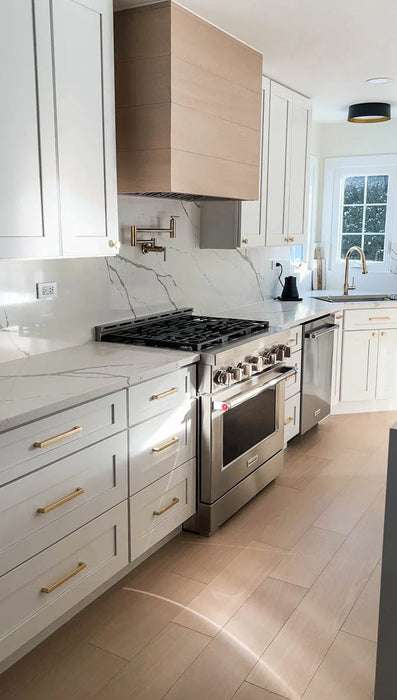 Proline 34 Inch PLGL CL 600/1200 CFM Stainless Steel Range Hood Insert Installed
