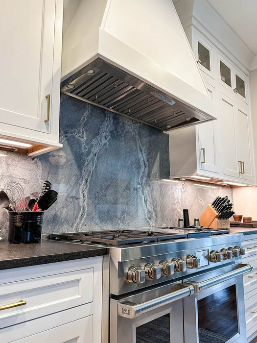 Proline 34 Inch PLJL Hurricane 600/1200 CFM Stainless Steel Range Hood Insert Installed