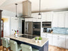 Proline 36 Inch PLFI 544 Island 600 CFM Stainless Steel Range Hood Installed