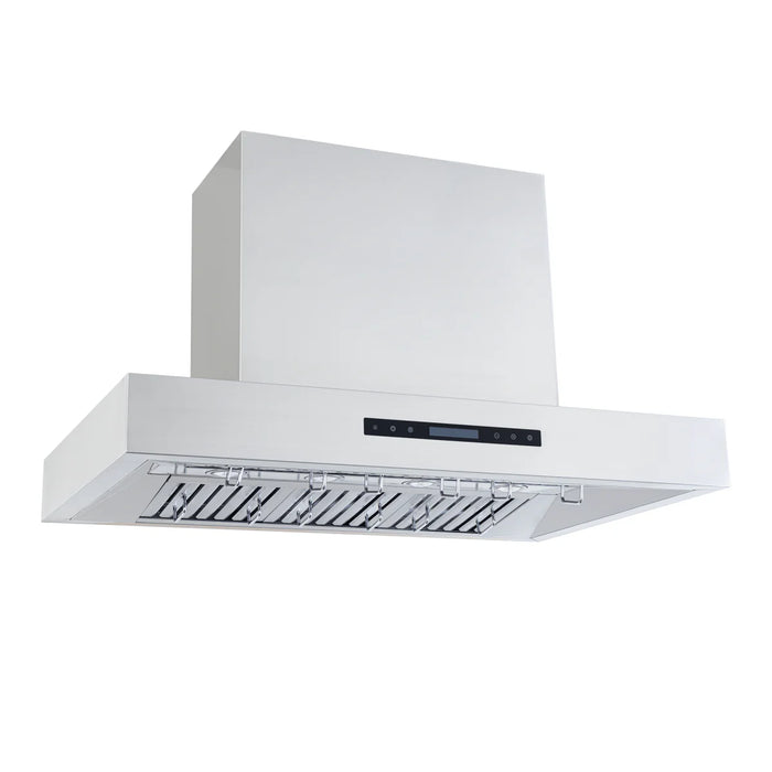 Proline 36 Inch PLFI 755 Island 1100 CFM Stainless Steel Range Hood Side