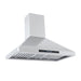 Proline 36 Inch PLFW 129E Wall Mounted 900 CFM Stainless Steel Range Hood Side