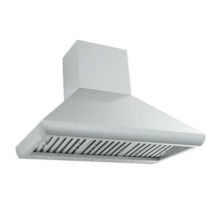 Proline 36 Inch PLJW 109 Wall Mounted 1200 CFM Stainless Steel Range Hood Side
