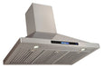 Proline 36 Inch PLSW 520RC Wall Mounted 550 CFM Stainless Steel Range Hood Below