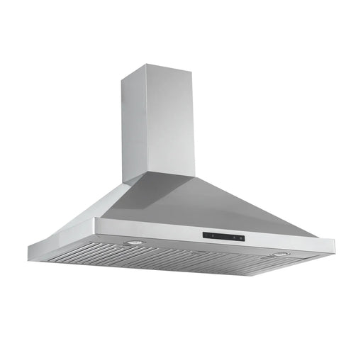 Proline 36 Inch PLSW 520 Wall Mounted 550 CFM Stainless Steel Range Hood Side