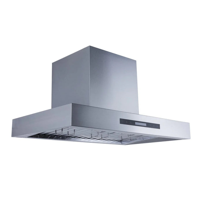 Proline 36 Inch PLSW 755FSCU Wall Mounted 550 CFM Stainless Steel Range Hood Side