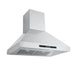 Proline 36 Inch PLSW ProS Wall Mounted 550 CFM Stainless Steel Range Hood Side