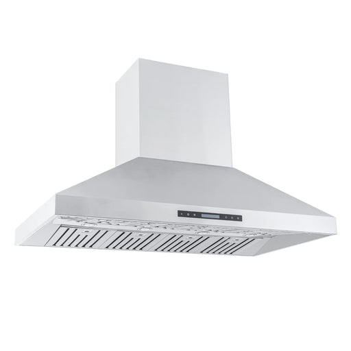 Proline 36 Inch ProS Island 1800 CFM Stainless Steel Range Hood Side