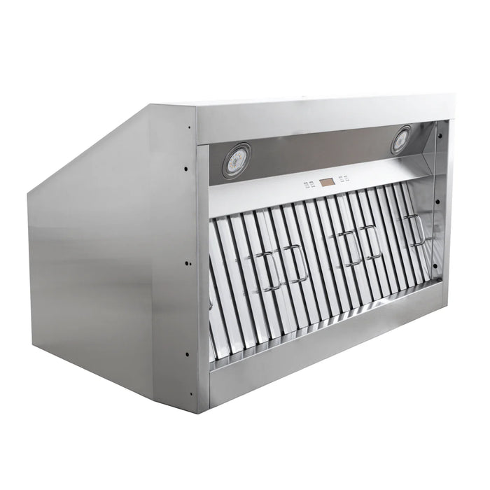 Proline 40 Inch PLFL 832 1000 CFM Stainless Steel Range Hood Insert Side