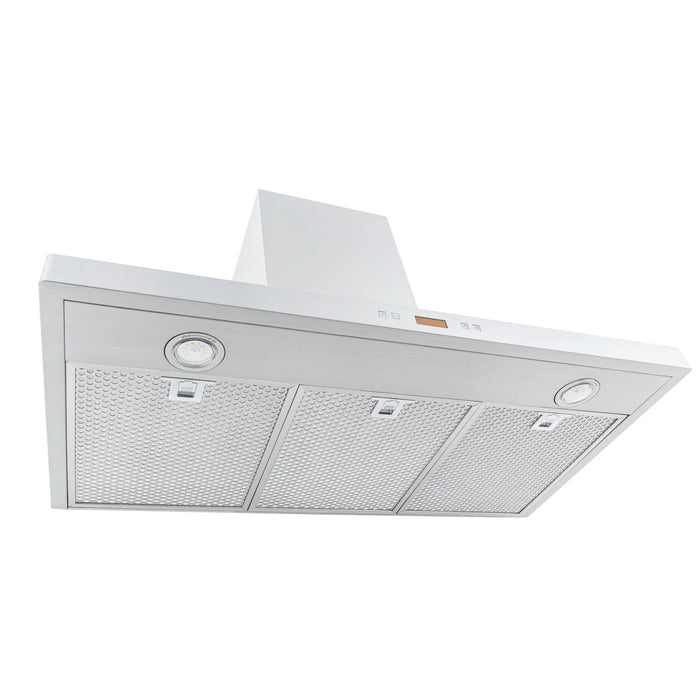 Proline 48 Inch PLFW 520 Wall Mounted 1200 CFM Stainless Steel Range Hood Side