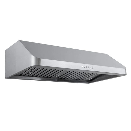 Proline 48 Inch PLJW 121 Undercabinet Stainless Steel Range Hood Side
