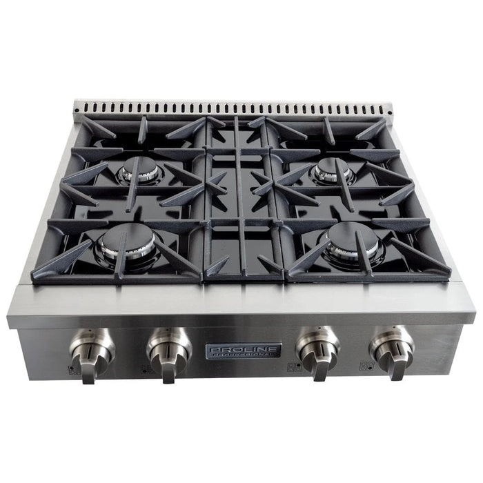 Proline 48 Inch PLST Series 15000 BTU Gas Range Top Front View