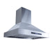 Proline 48 Inch PLSW King Air Wall Mounted 550/1200 CFM Stainless Steel Range Hood Side