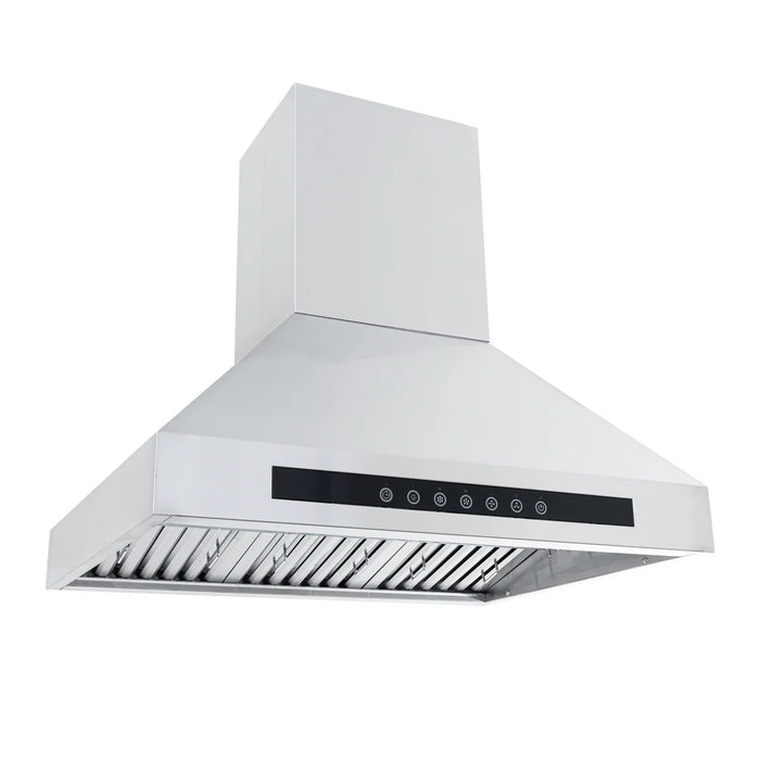 Proline 60 Inch PLJI 102 Island 1200 CFM Stainless Steel Range Hood Side